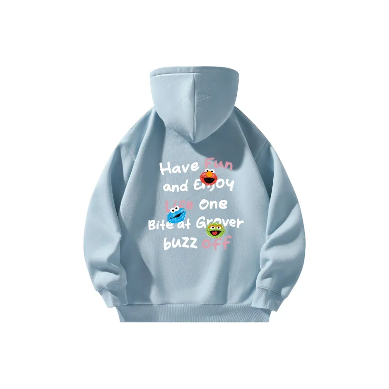 SESAME STREET Sweatshirt Thickened And Fleece Lined Unisex-11