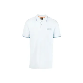 HUGO BOSS Polo Shirts Men Light Blue