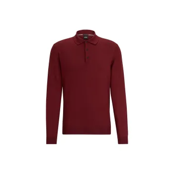 HUGO BOSS Polo Shirt Men's Deep Red