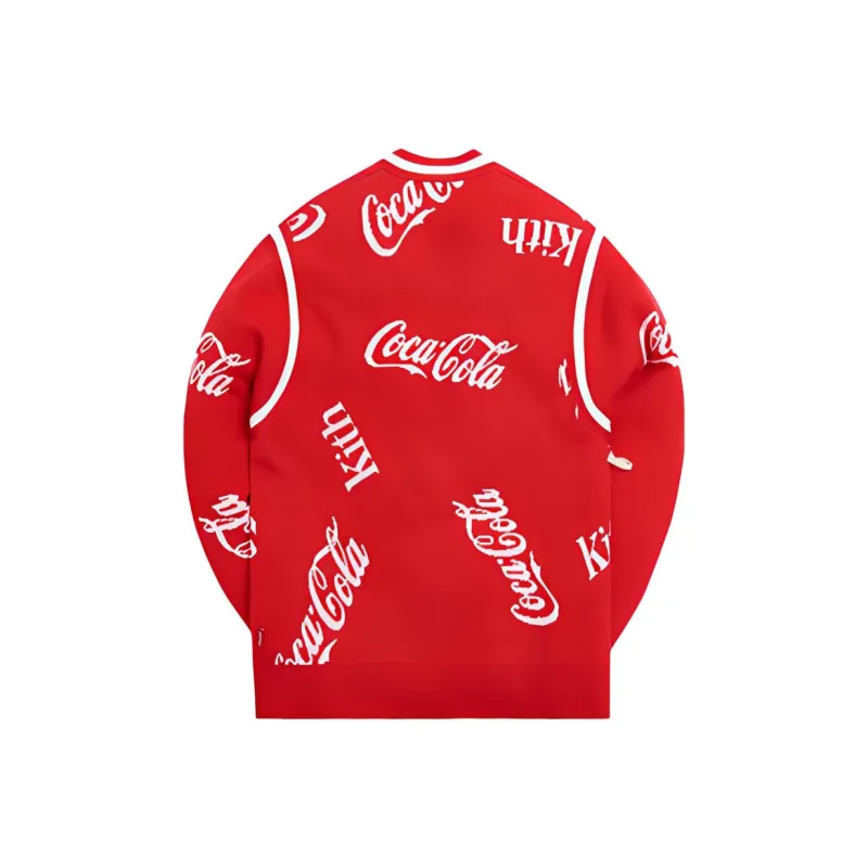 KITH X Coca Cola X Mitchell & Ness Coke Logo Cardigan-1
