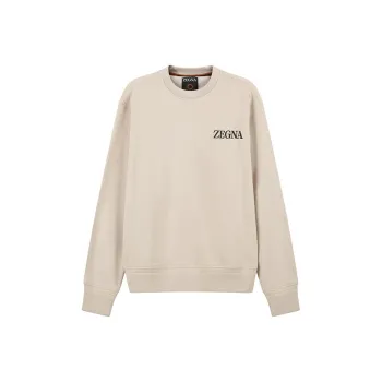 Ermenegildo Zegna Logo Prrinted Crewneck Sweatshirt