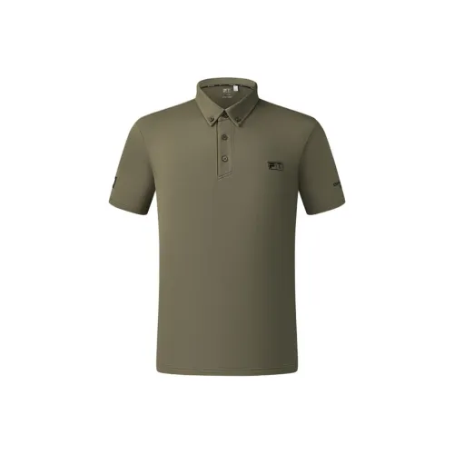 FILA Golf Series Polo Shirt Men's Brown Earth Khaki