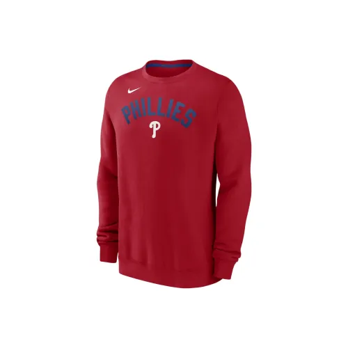 Nike MLB Collaboration Sweatshirt Philadelphia Phillies Phillips Men's Red