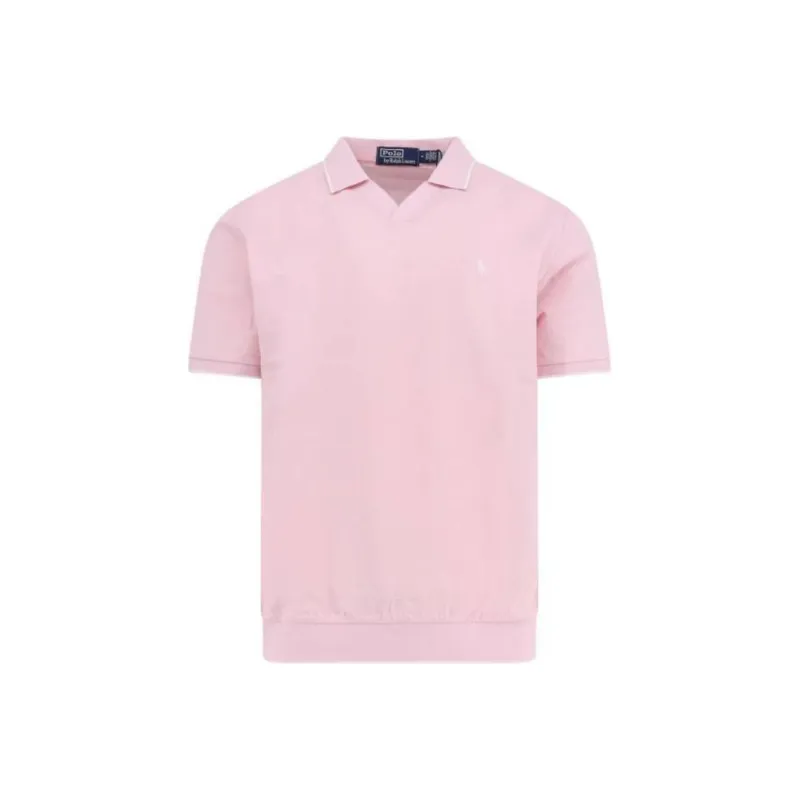Polo Ralph Lauren Short Sleeve Jaquard Pique Fashioned Jonny Collar Polo-0