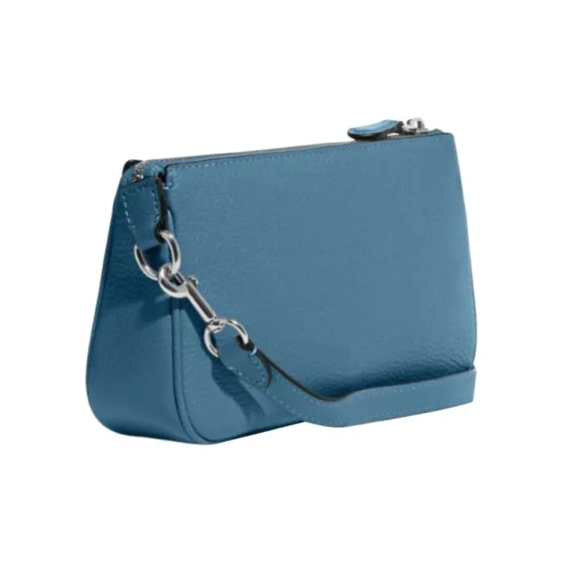 COACH Nolita Cow Leather Shoulder Bag Portable Clutch Medium Size Women's Blue-1