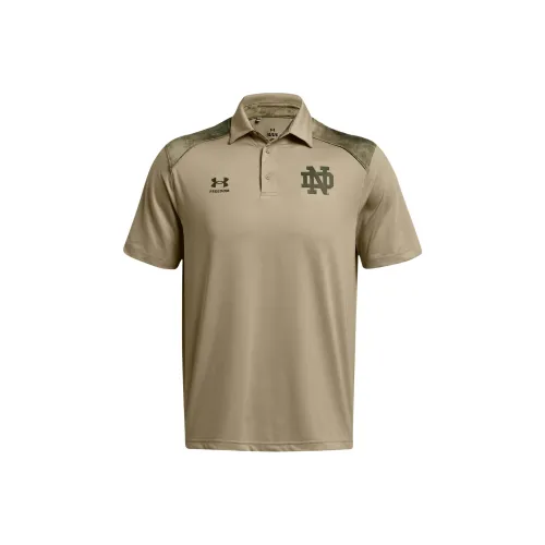 Under Armour University Of Notre Dame Polo Shirt Men's Green