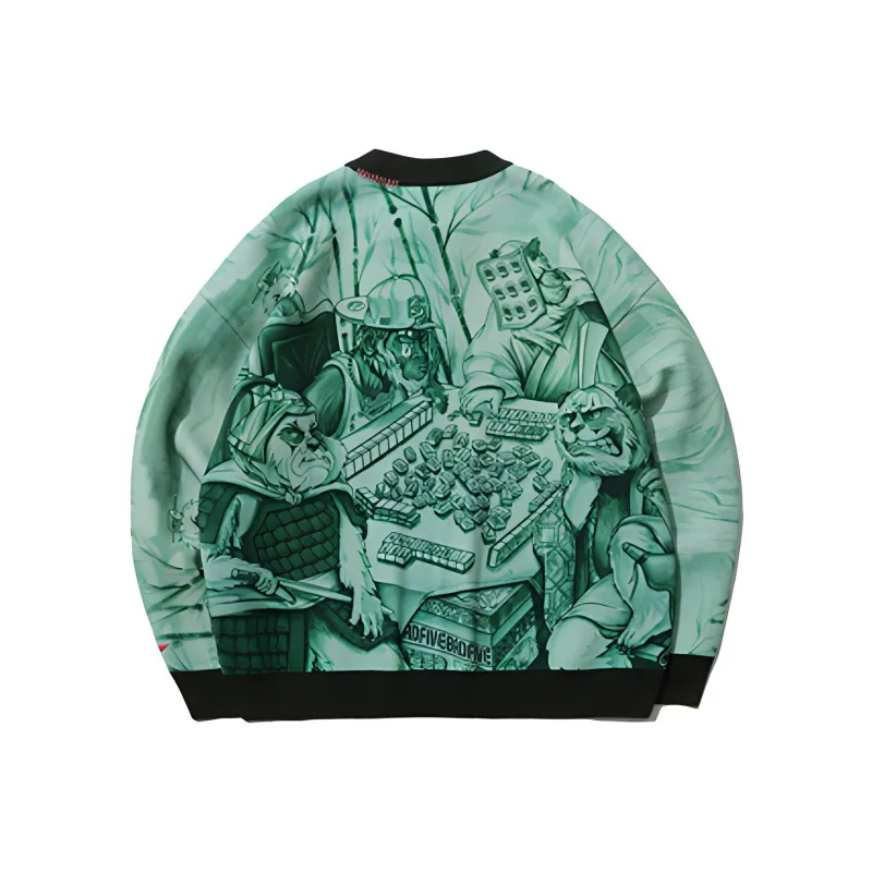 LiNing Sweater Men's Cyan-Green-1