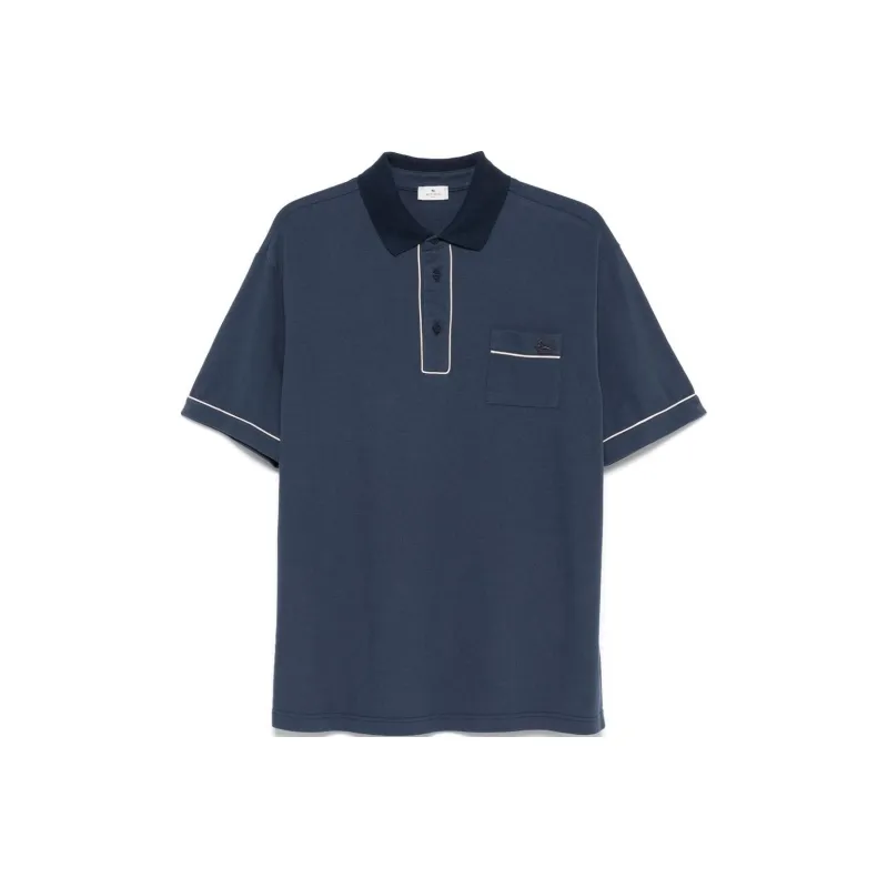 ETRO Pegaso motif Polo Shirt-0