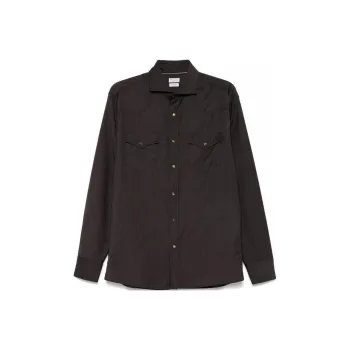 Brunello Cucinelli Long Sleeved Spread Collared Shirt