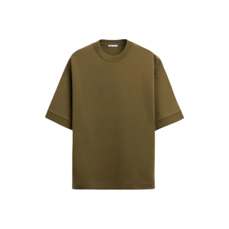 ZARA Sweatshirt Men's Olive Green-0