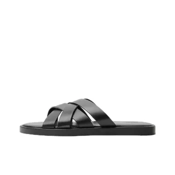ZARA Abrasion Resistant Slide Slippers Men's Black