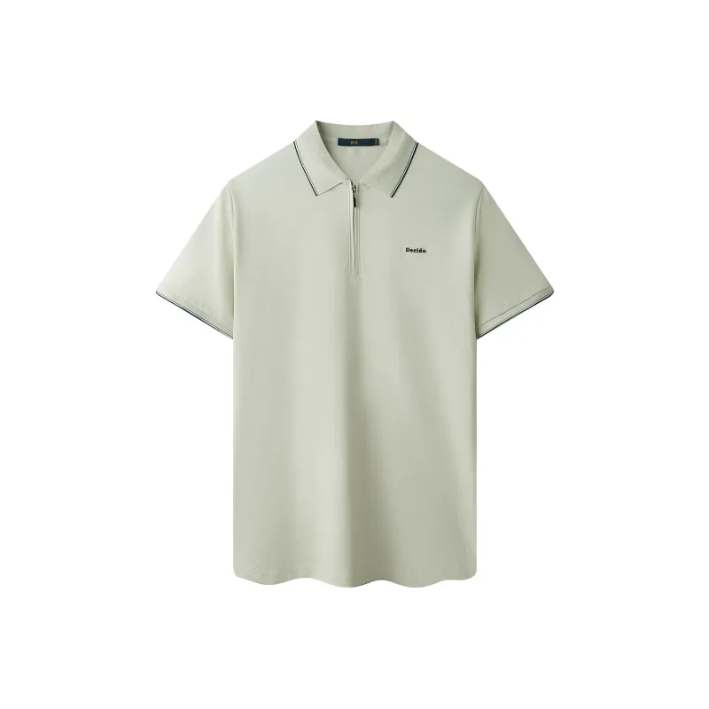 HLA Polo Shirts Men Light Green 57-0