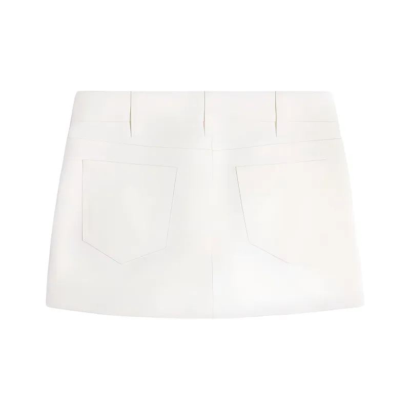 CELINE SS24 Denim Short Skirts Women's White-1