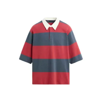 ZARA Polo Shirt Men's Light Pink