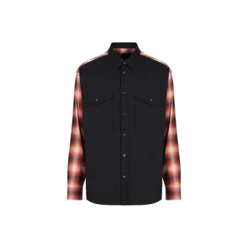 ARMANI EXCHANGE Shirts Men Black Red