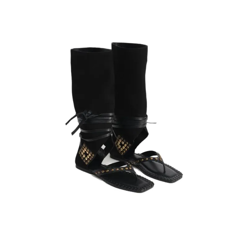 ZARA LIMITED EDITION Roman Sandals Women's Black-2