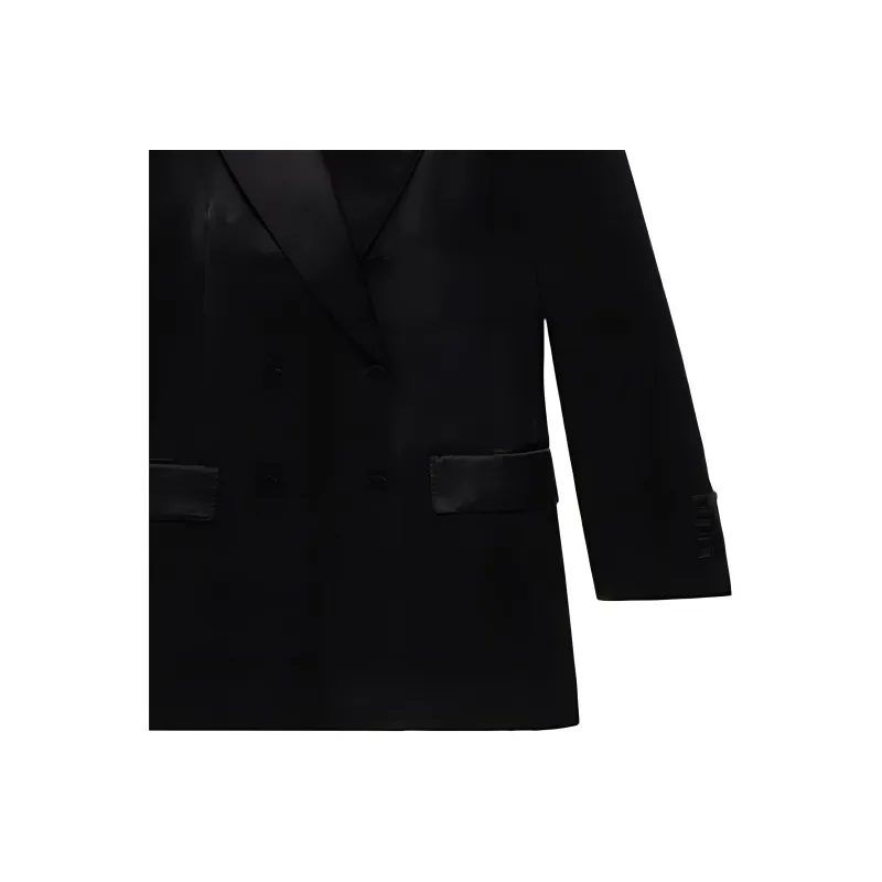 GUCCI Satin finish Double breasted Blazer-3