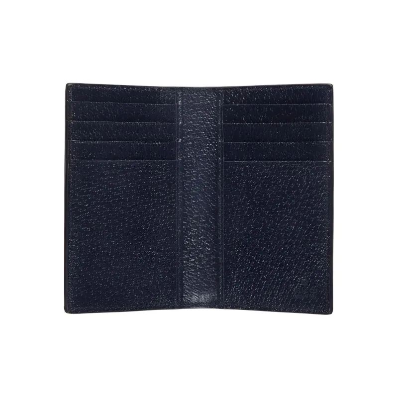 GUCCI Ophidia Canvas With Leather Card Holder Men's Blue & Dark Blue-3