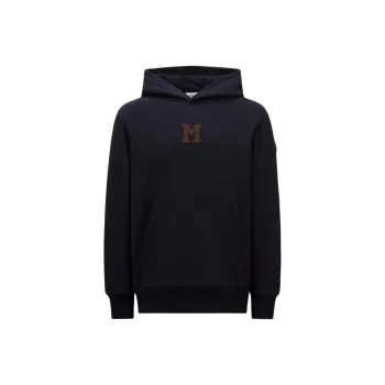 Moncler Monogram Patch Long Sleeve Hoodie