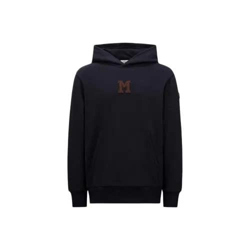 Moncler Monogram Patch Long Sleeve Hoodie