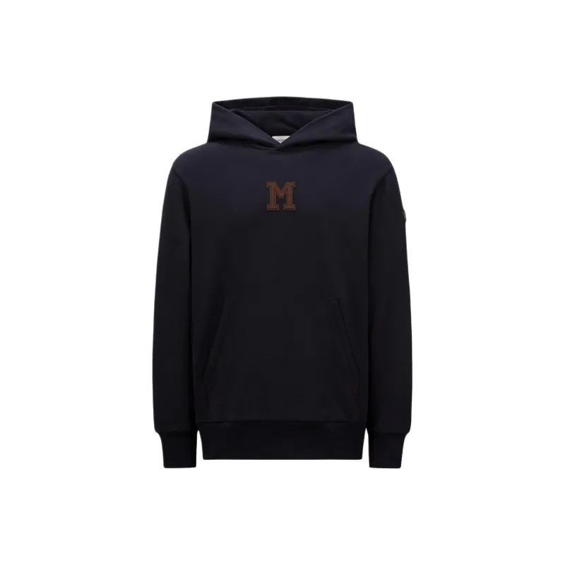 Moncler Monogram Patch Long Sleeve Hoodie-0