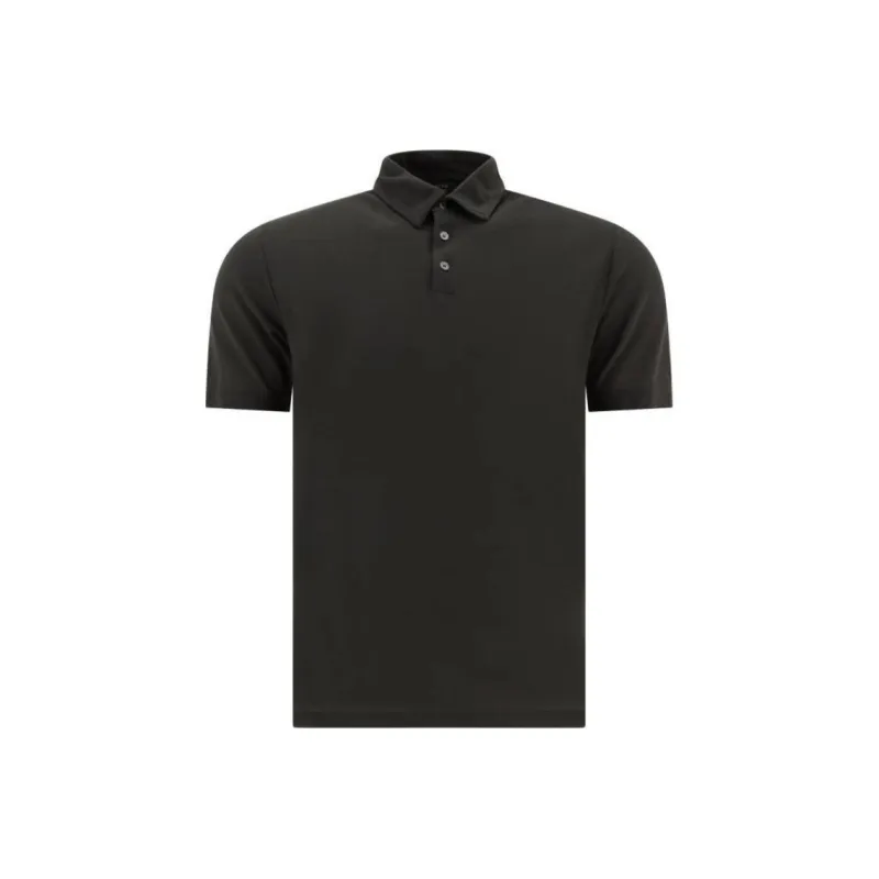 ZANONE Polo Shirt Men's Charcoal Black-0
