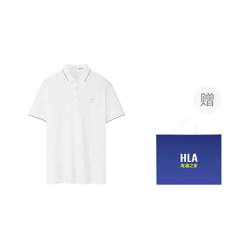HLA Short Sleeved Polo Shirt Men's-12