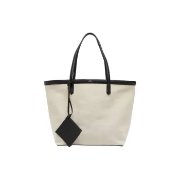 TOTEME Canvas Tote Bag, Shopping Bag, Canvas Bag, Handbag, Shoulder Bag Women's Khaki