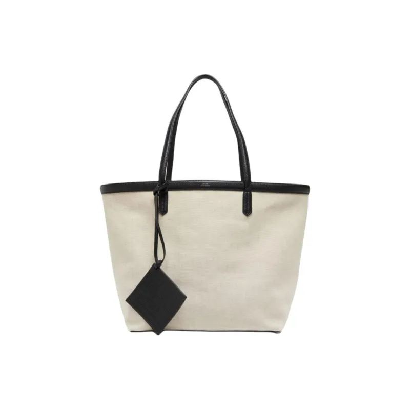 TOTEME Canvas Tote Bag, Shopping Bag, Canvas Bag, Handbag, Shoulder Bag Women's Khaki-0