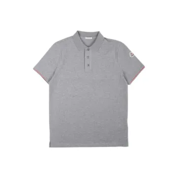 Moncler FW22 Polo Shirts Men Gray