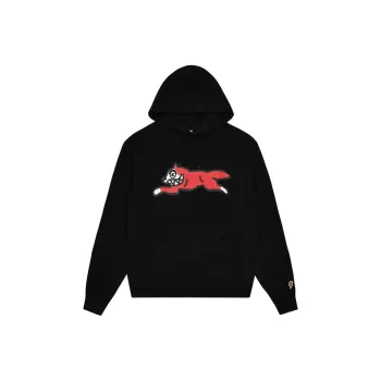 Ice Cream Running Dog Popover Cotton Hoodie