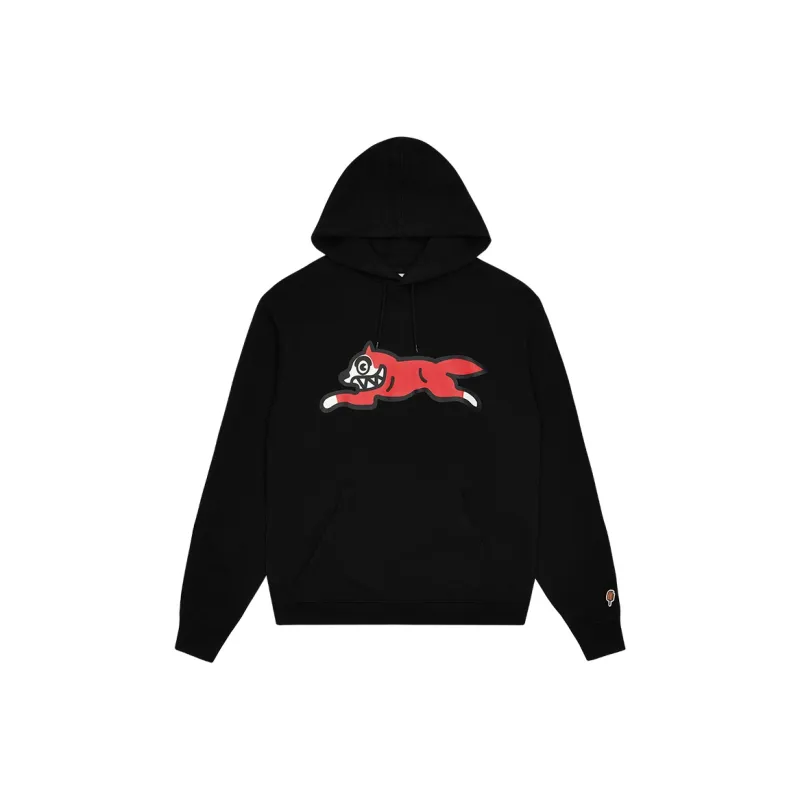 Ice Cream Running Dog Popover Cotton Hoodie-0