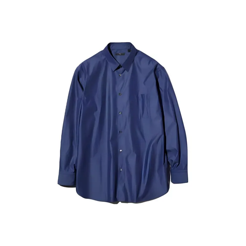 Jil Sander X UNIQLO Jil Sander Collaboration Shirts Men Dark Blue-0