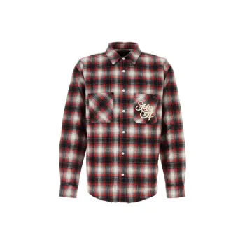 AMIRI Swirl Flannel Checked Shirt