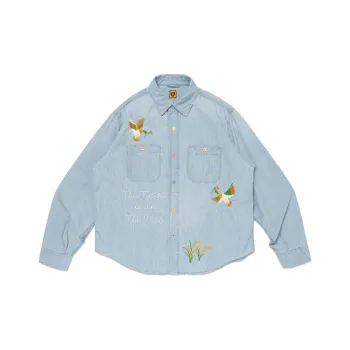 HUMAN MADE Embroidered Chambray Shirt