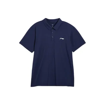 LiNing Polo Shirt Unisex Dark Ship Blue