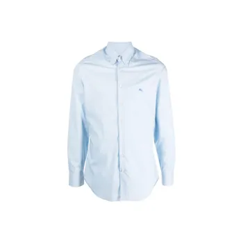 ETRO Logo Embroidered Button Up Shirt