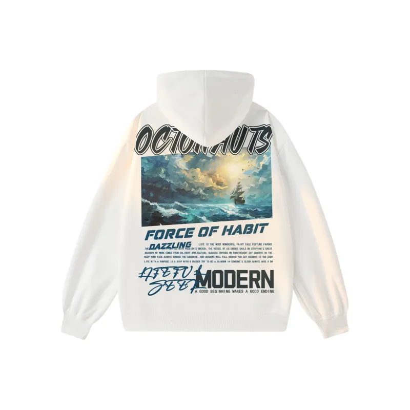 Small Columns Under The Sea Hoodie Unisex-0