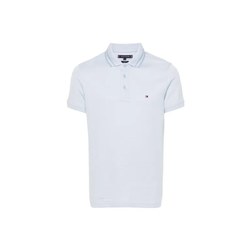 Tommy Hilfiger Logo embroidered Organic Cotton Polo Shirt-0