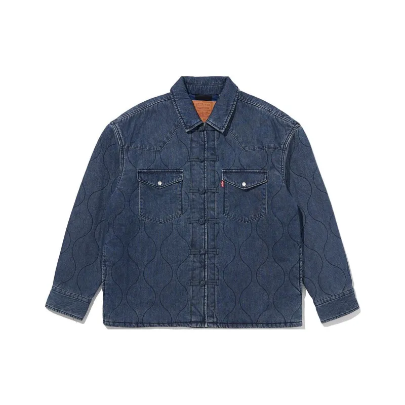 Levis Shirts Men Dark Indigo-0