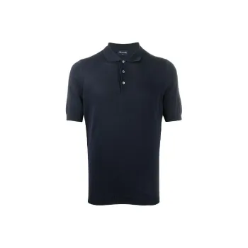Drumohr Short Sleeved Knitted Polo Shirt