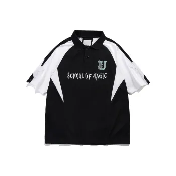 Sank Toys X Guuka X SANK TOYS Co brand Polo Shirts Men Black