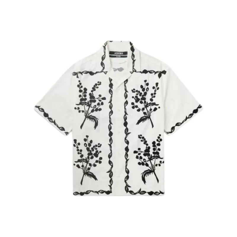 Jacquemus Curly Mimosa Bowling Shirt-0
