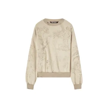 PALM ANGELS Pencil All Over Crew Sweatshirt
