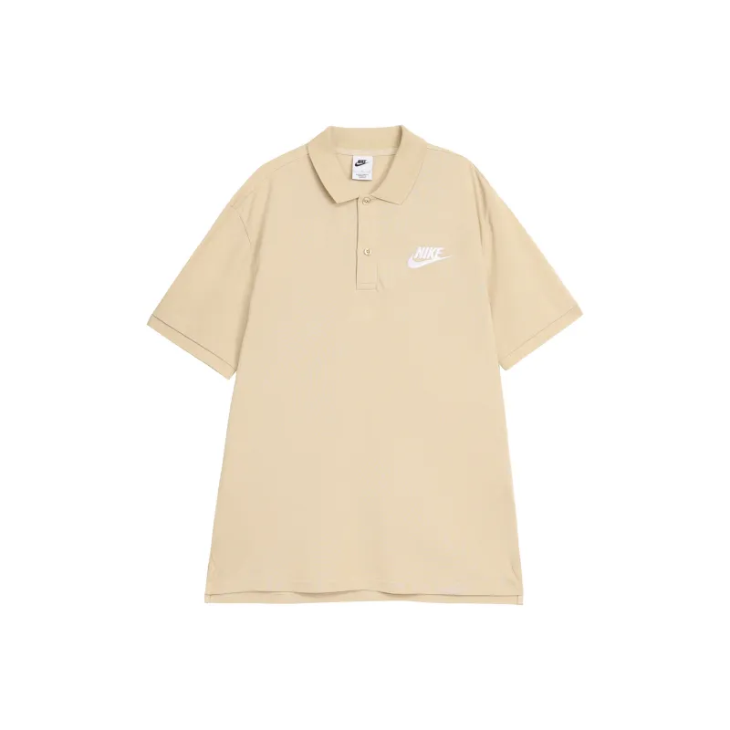 Nike Polo Shirts Men Khaki Milk Tea-0