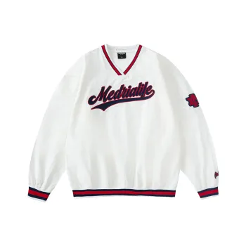 MEDRIA Sweatshirt Unisex White Red
