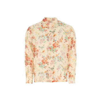 BODE Flowering Crabapple Short Sleeve Shirt