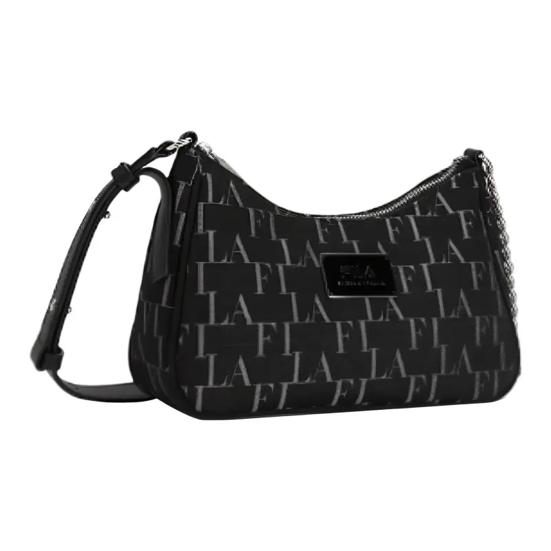 FILA MODERN HERITAGE Fabric Crossbody Bag Women's Black-1