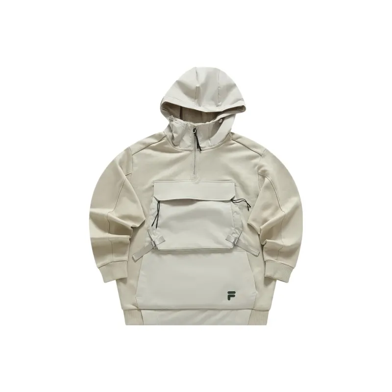 FILA FUSION URBAN TECH Sweatshirts Men Rice Milk Color-0