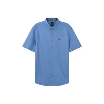 HUGO BOSS Short Sleeved Shirt Men's Blue